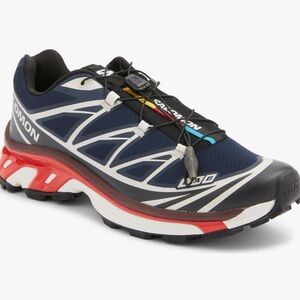 Sold out!! Salomon XT-6 Maritime Blue and Fiery Red Shoes